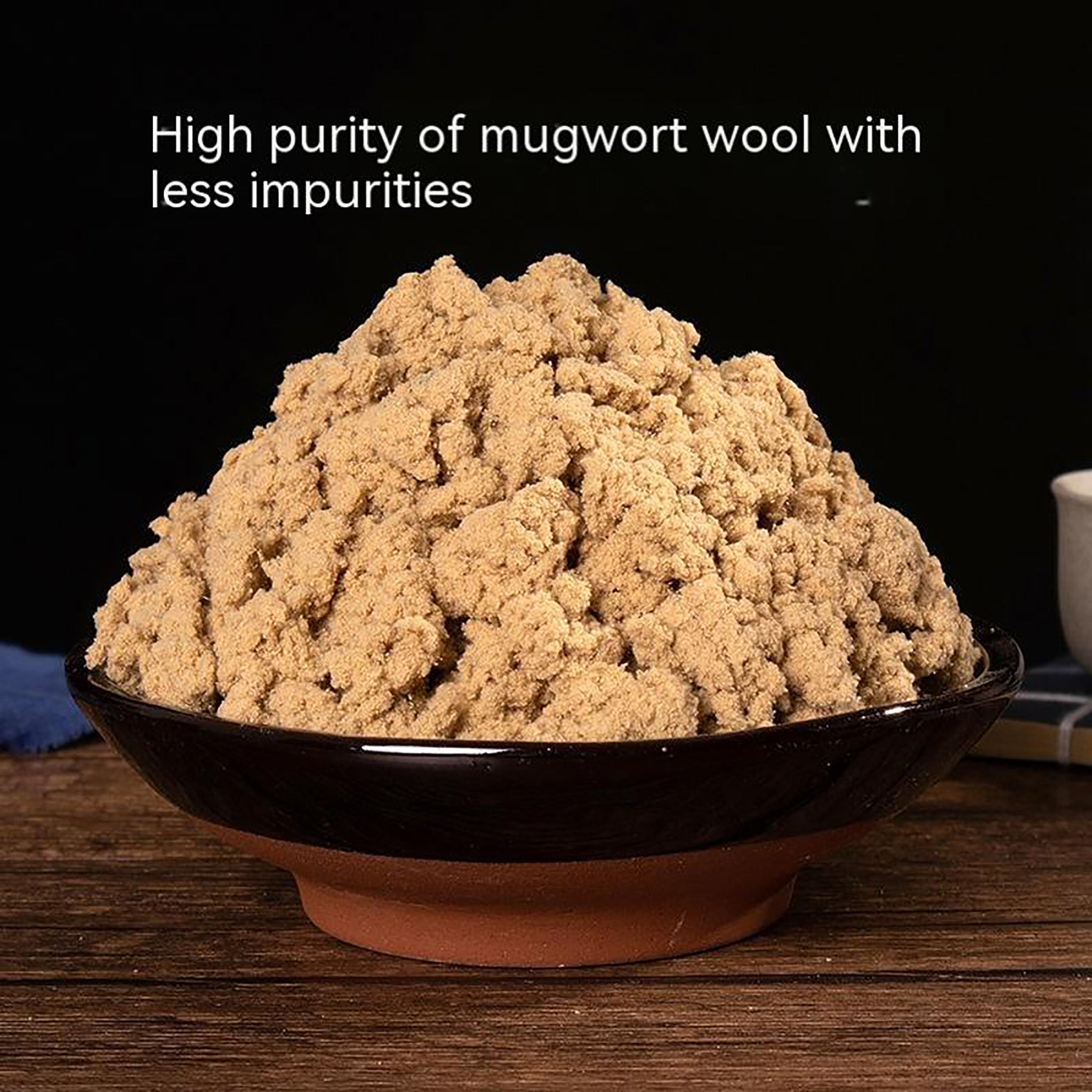 80:1 Golden-Ratio Moxa Wool – it takes 80 pounds of mugwort to produce 1 pound of moxa wool
