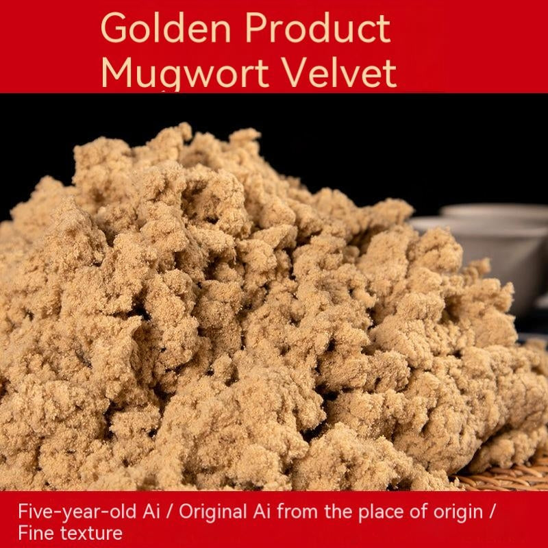 80:1 Golden-Ratio Moxa Wool – it takes 80 pounds of mugwort to produce 1 pound of moxa wool