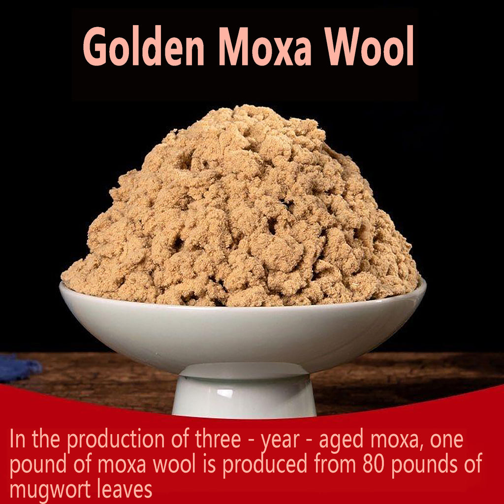 80:1 Golden-Ratio Moxa Wool – it takes 80 pounds of mugwort to produce 1 pound of moxa wool