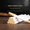 80:1 3-Year Aged Golden Velvet Moxa Sticks - Smoke-Free for Dampness Relief & Home Odor Eliminator (1.8×20cm)
