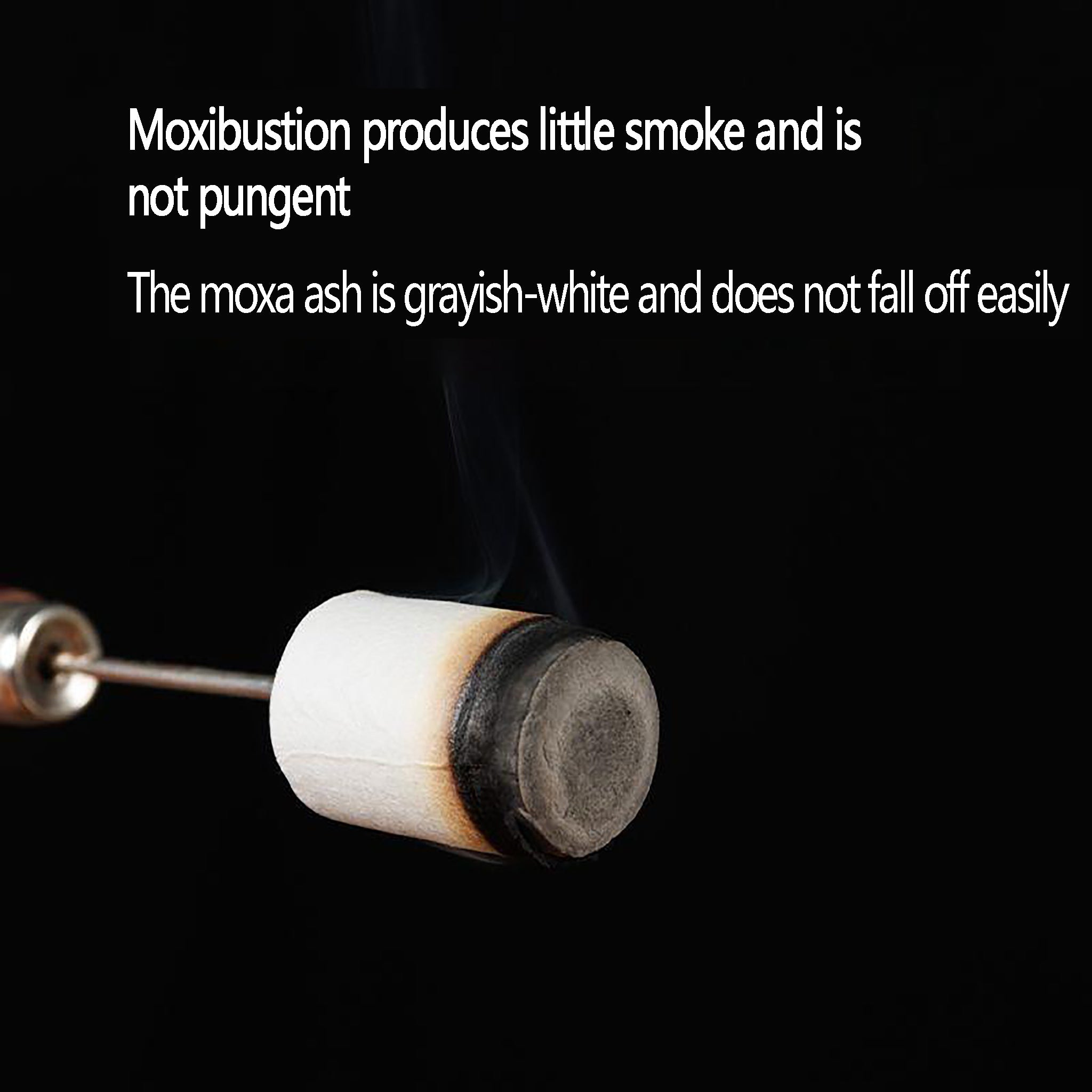 The 1.8cm small moxa sticks are rolled with 80:1 golden-ratio moxa wool.