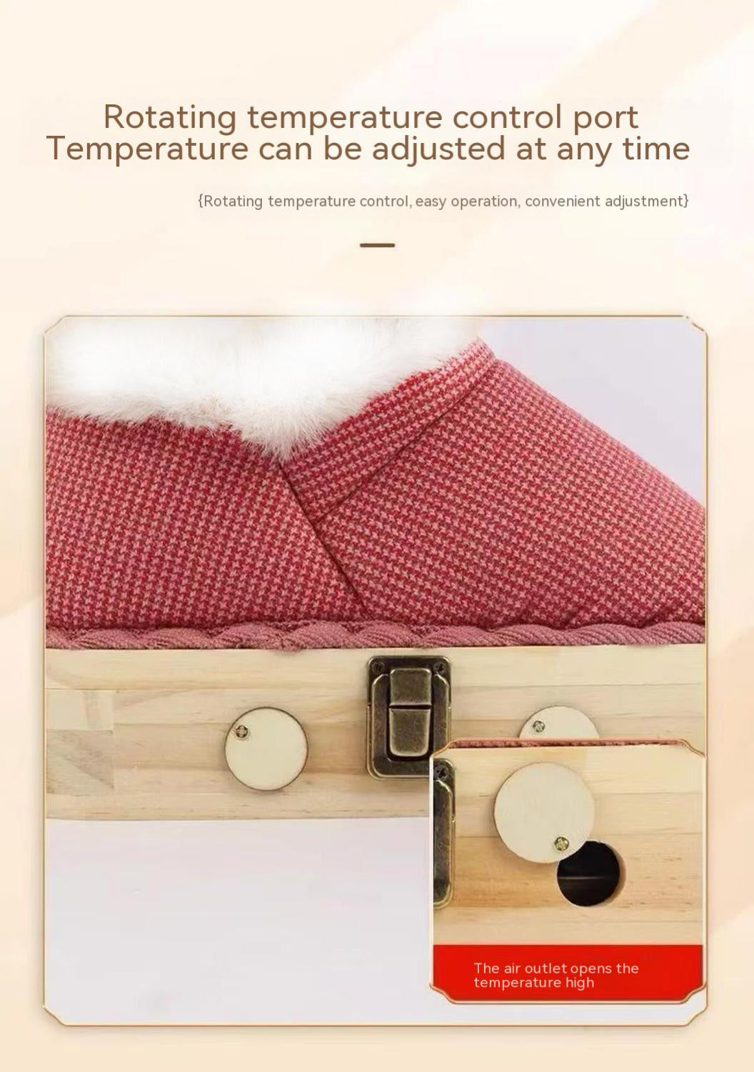 Moxibustion Shoes & Moxa Stick Box - Winter Foot Warming Essential, Adjustable Temperature Moxibustion Boots for Men & Women, Portable Mugwort Heat Therapy Tool (Brown, 7-8.5)