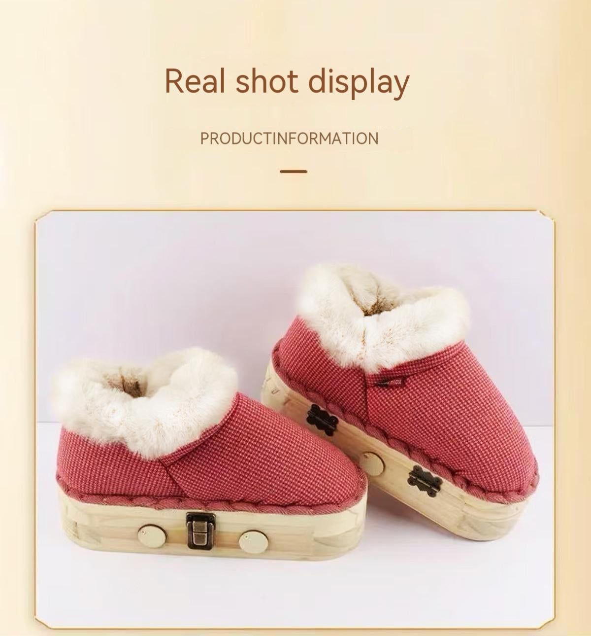 Moxibustion Shoes & Moxa Stick Box - Winter Foot Warming Essential, Adjustable Temperature Moxibustion Boots for Men & Women, Portable Mugwort Heat Therapy Tool (Brown, 7-8.5)