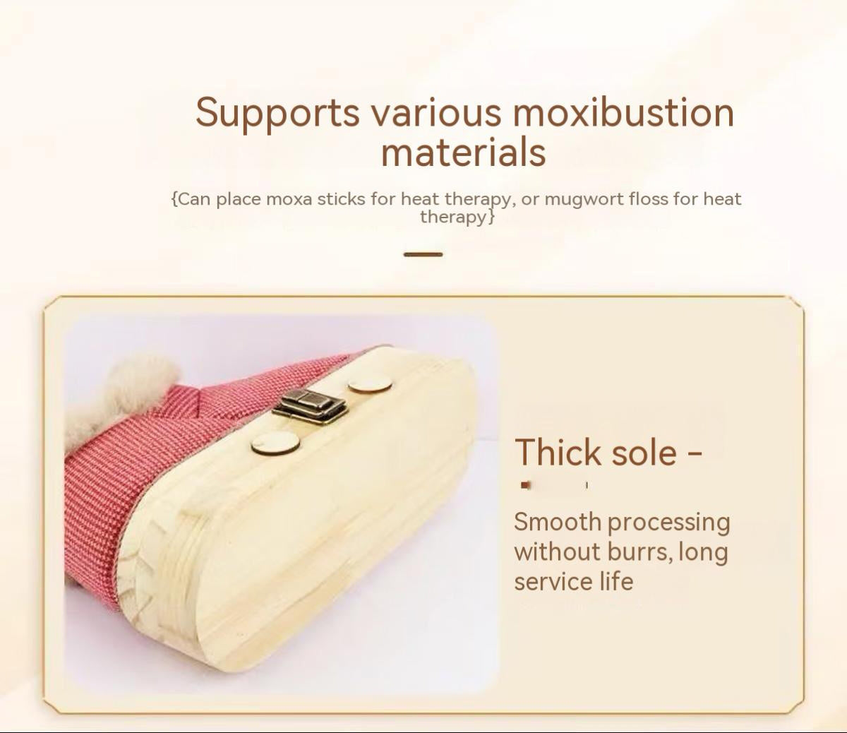 Moxibustion Shoes & Moxa Stick Box - Winter Foot Warming Essential, Adjustable Temperature Moxibustion Boots for Men & Women, Portable Mugwort Heat Therapy Tool (Brown, 7-8.5)