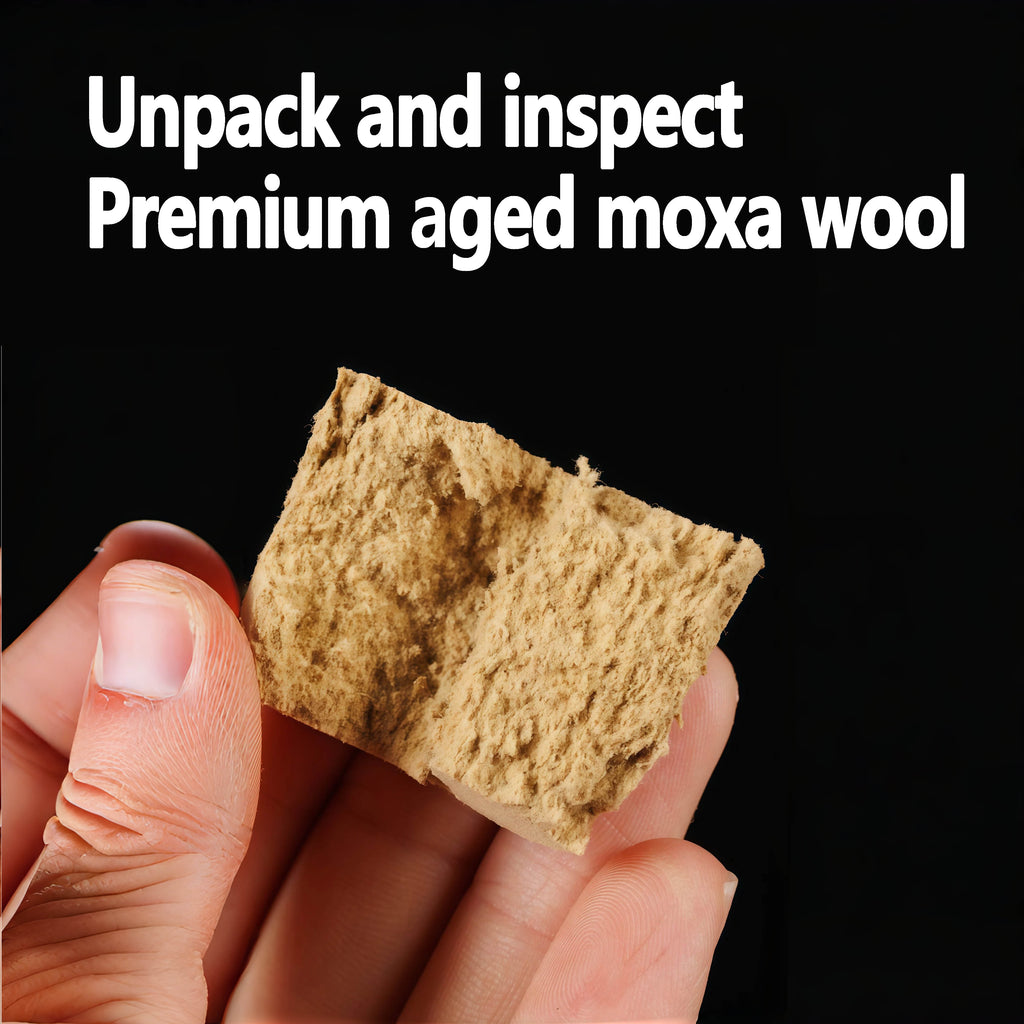 The 1.8cm small moxa sticks are rolled with 80:1 golden-ratio moxa wool.