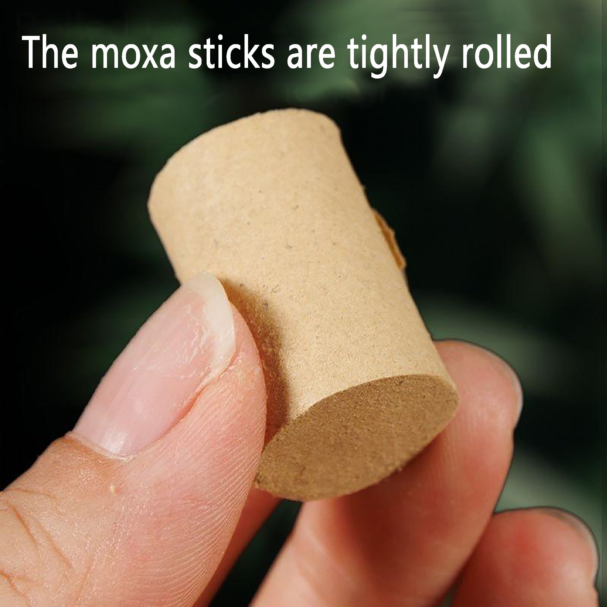 The 1.8cm small moxa sticks are rolled with 80:1 golden-ratio moxa wool.